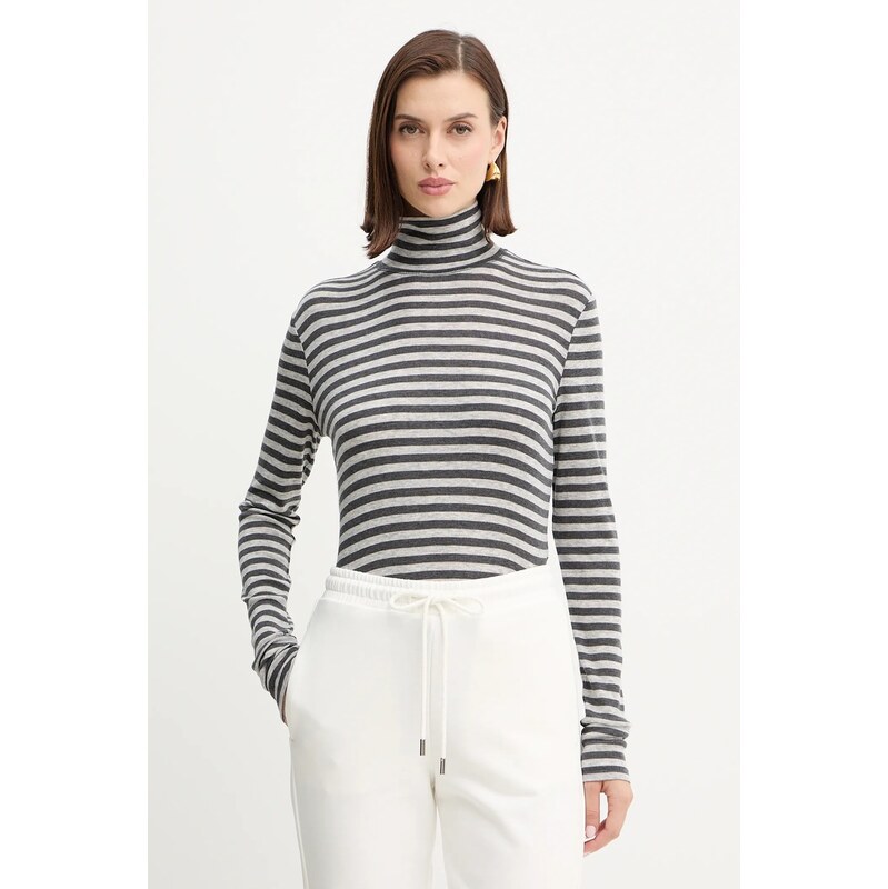 Tričko s dlouhým rukávem s přídavkem vlny MM by Max Mara BLASY 108488640