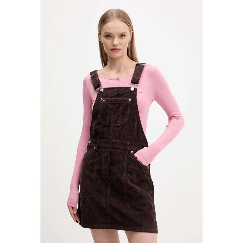 Tommy Jeans Manšestrové šaty Tommy Jeans
