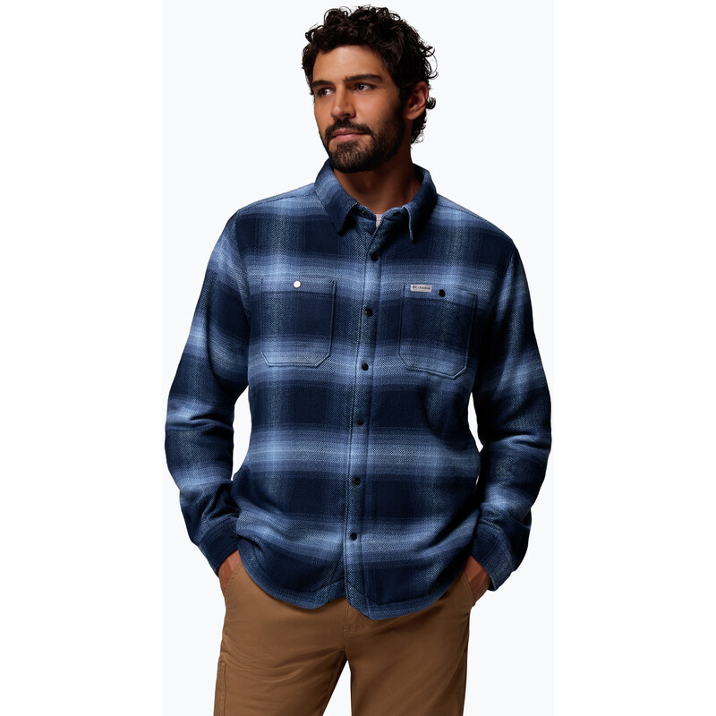 Pánská košile Columbia Windward II collegiate navy blurred ombre