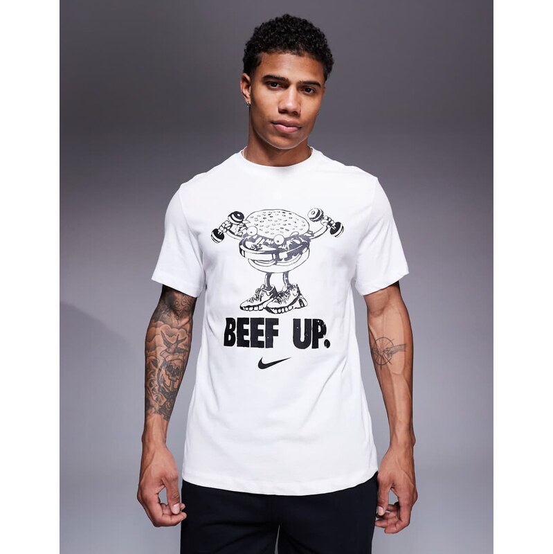 Nike Training Dri-FIT graphic t-shirt in white