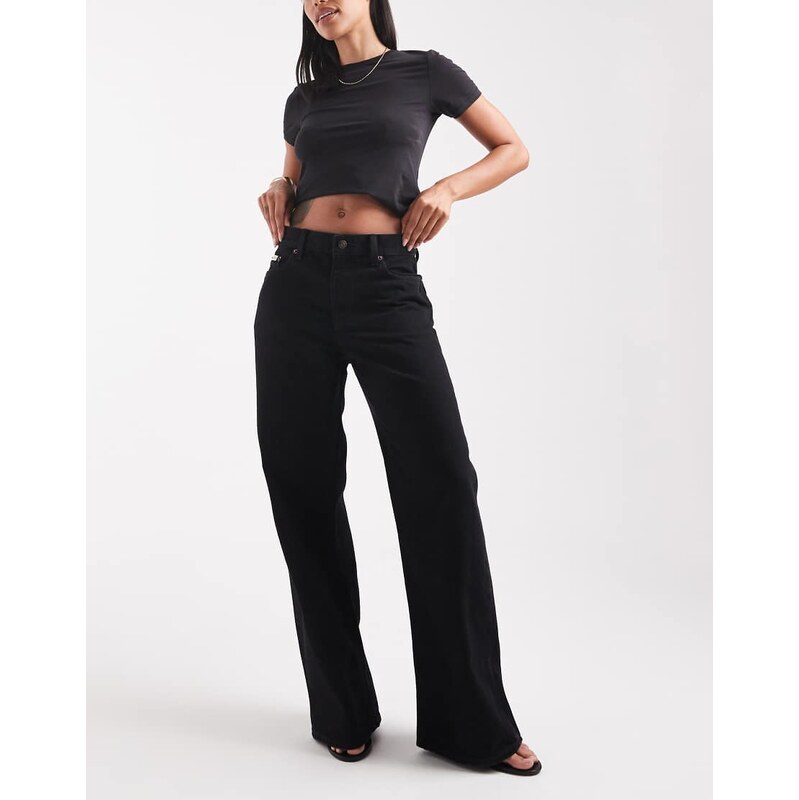 Calvin Klein Jeans low rise baggy jeans in black