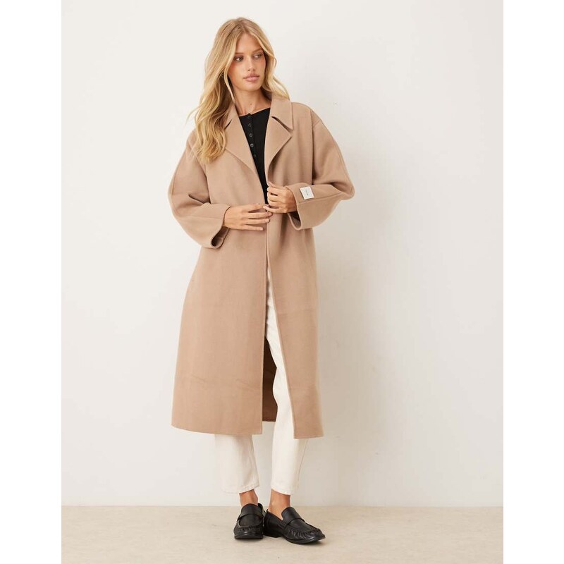 Calvin Klein Jeans wool trench coat in beige-Neutral 115533724