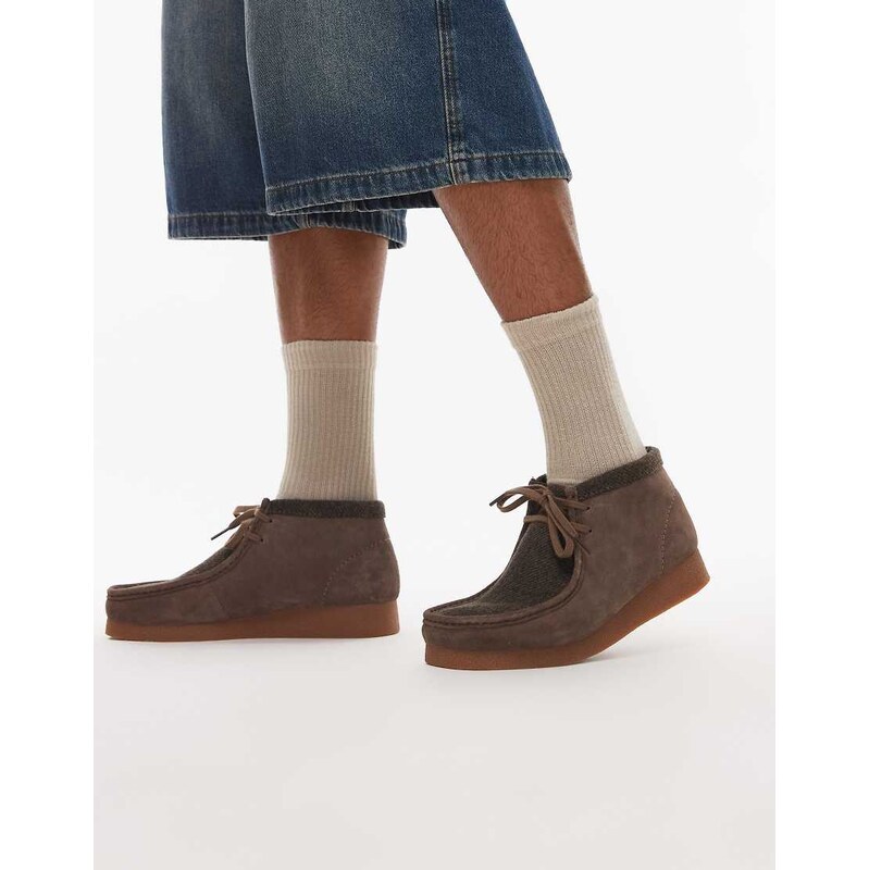 Clarks Wallabee Evo boot in brown