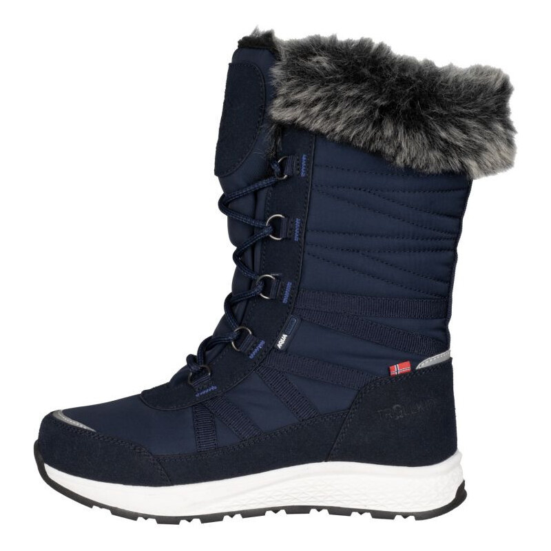 Trollkids Dívčí zimní boty Hemsedal Winter Boots XT voděodolné navy 114086491