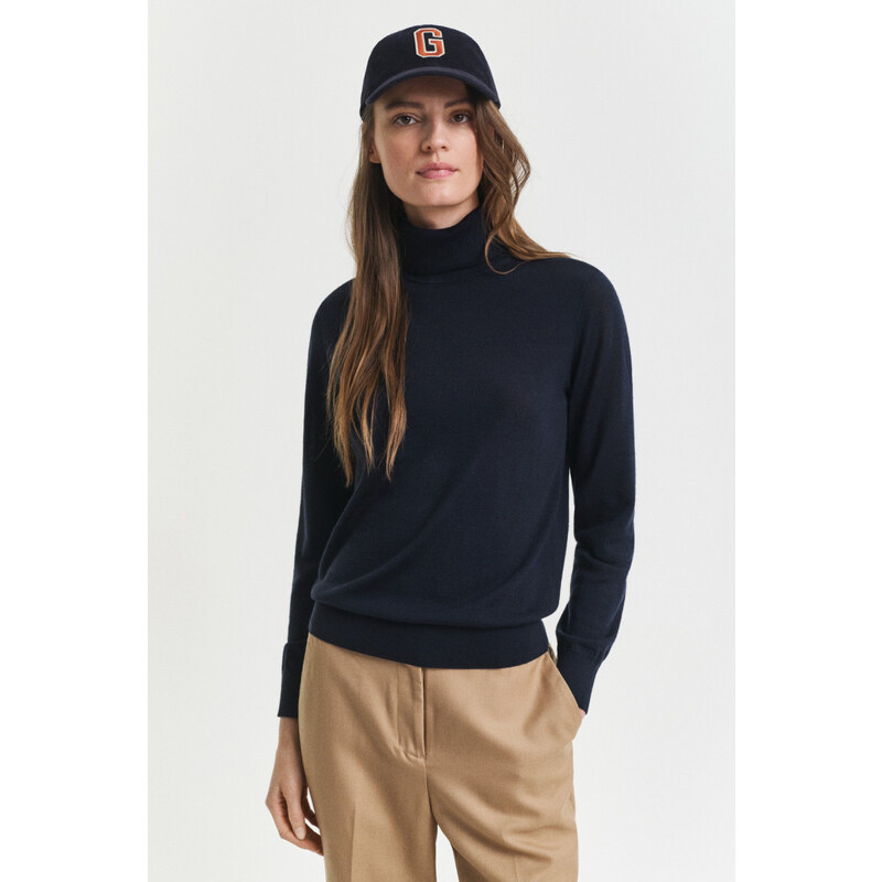 ROLÁK GANT FINE MERINO TURTLENECK EVENING BLUE 107862273