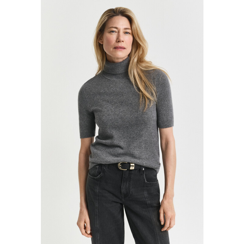 ROLÁK GANT CASHMERE SS TURTLENECK CHARCOAL MELANGE
