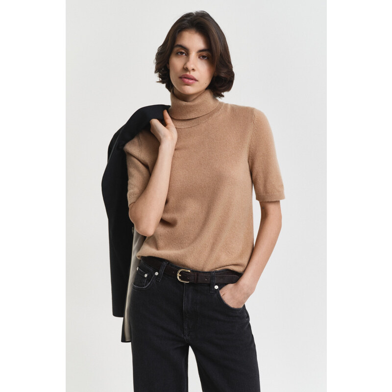 ROLÁK GANT CASHMERE SS TURTLENECK WARM KHAKI 108292727