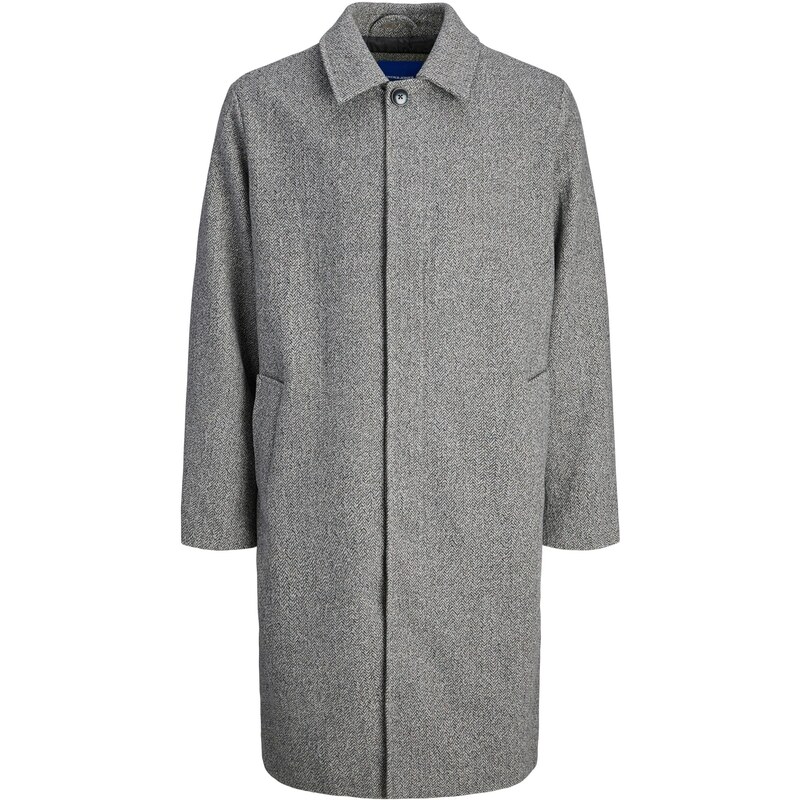 JACK & JONES Přechodný kabát JORNorrebro čokoládová / šedý melír
