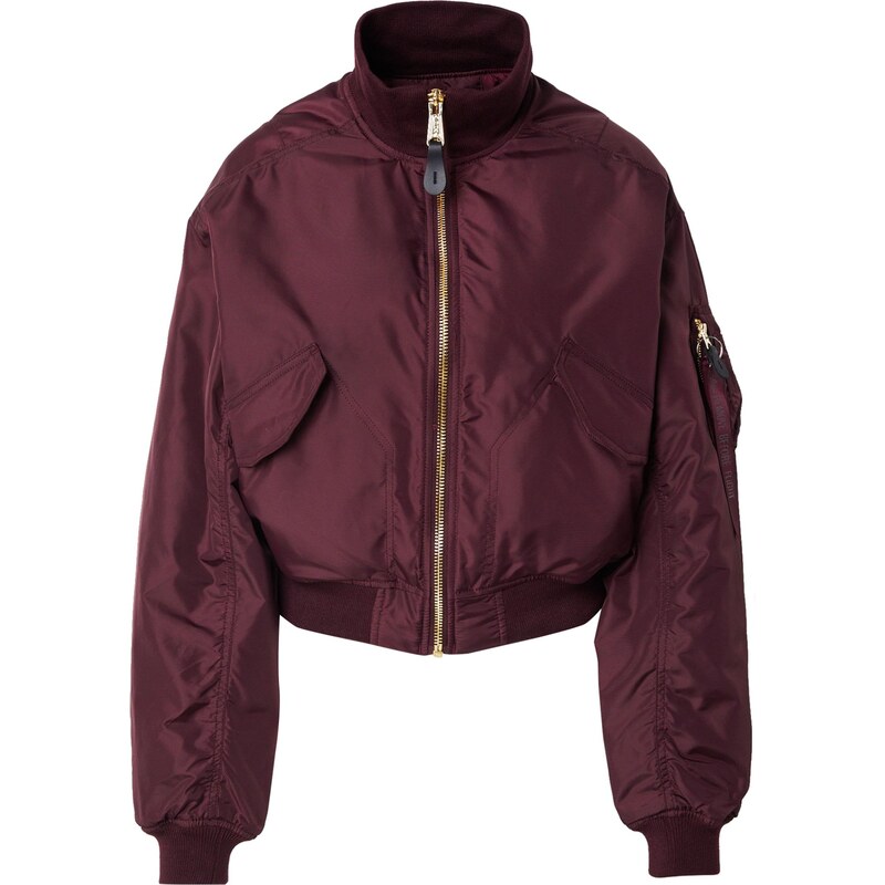 ALPHA INDUSTRIES Přechodná bunda MA-1 vínově červená