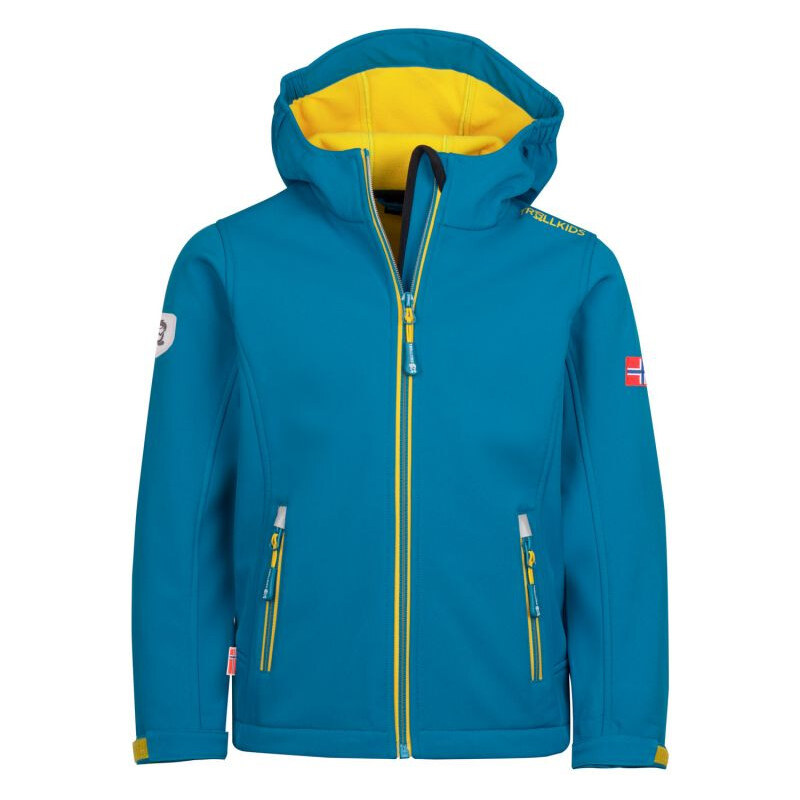 Dětská softshellová bunda Trollkids Trollfjord Jacket Jr 161-197