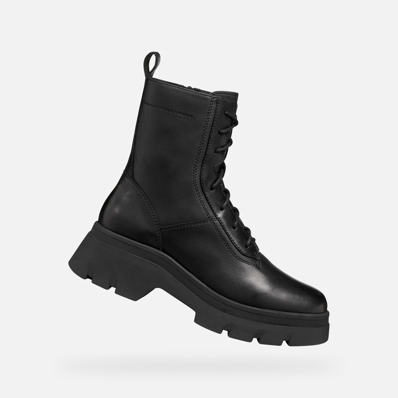 Černá dámská kotníková obuv Geox Pluette - Dámské 108496658