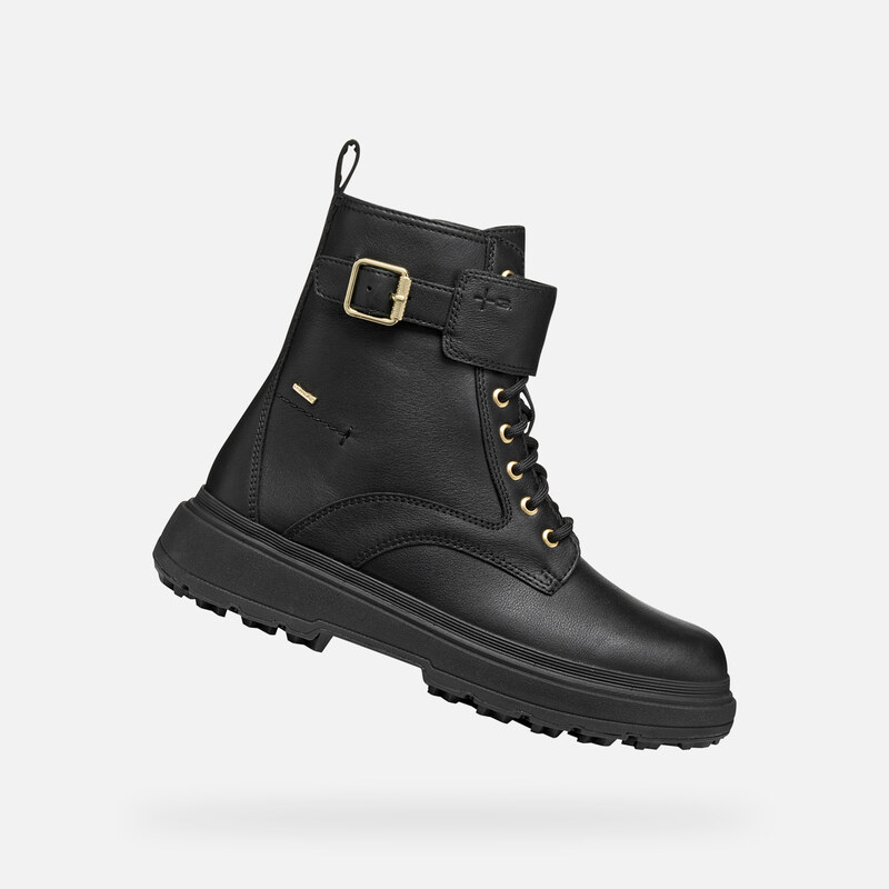 Černá dámská kotníková obuv Geox Lamidie + Grip ABX - Dámské 108496795