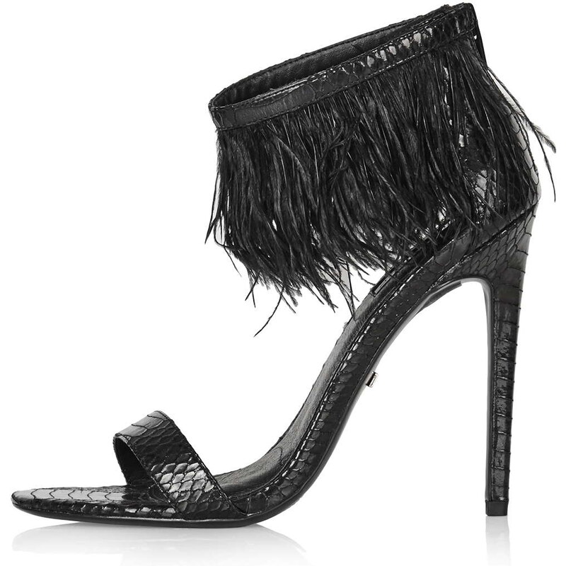 Topshop RAVENOUS Feather Sandals