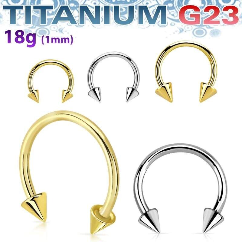 Achadirect Titanová podkova G23 s hroty UCB18CN InfinityPierce 108497666