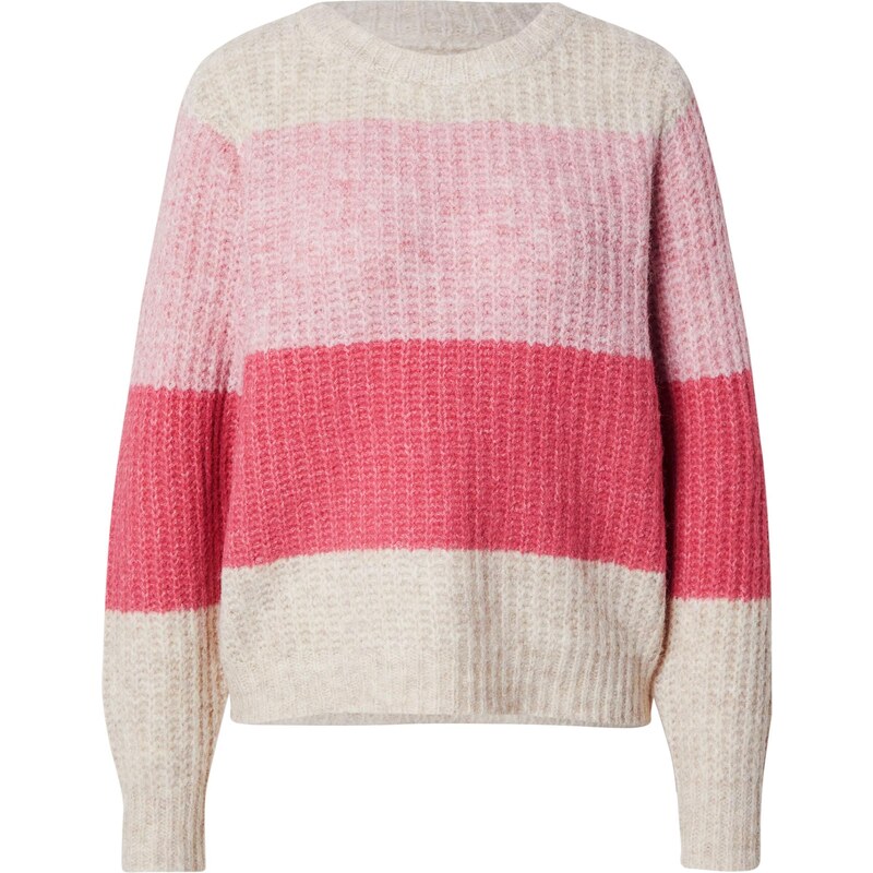 SAINT TROPEZ Svetr béžová / pink / růžová