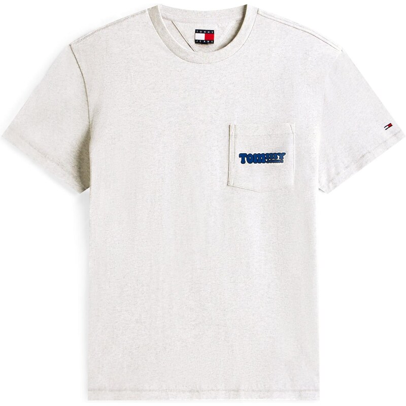 Tommy Jeans Tričko světle šedá