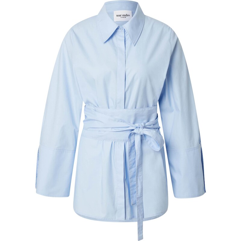 noar studios Halenka BELTED SHIRT modrá 108954656