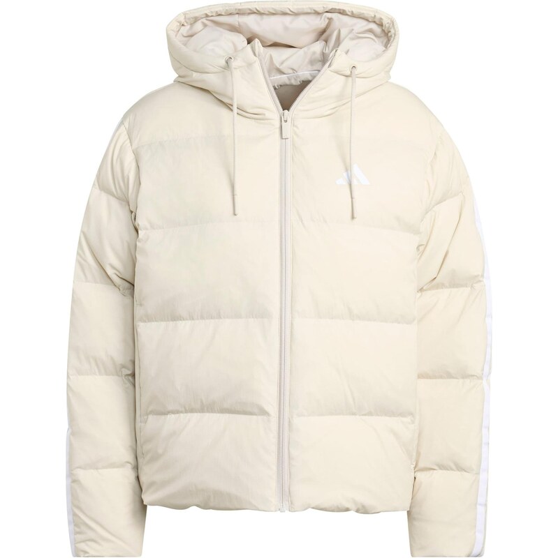 ADIDAS SPORTSWEAR Outdoorová bunda ESS krémová / bílá