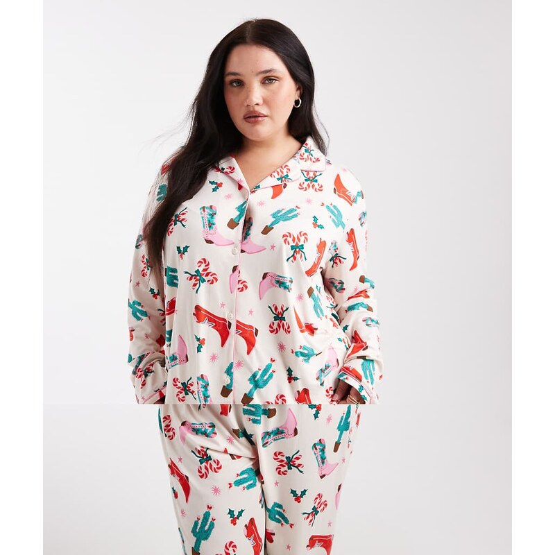 Urban Threads Curve Christmas long sleeve revere and trouser
