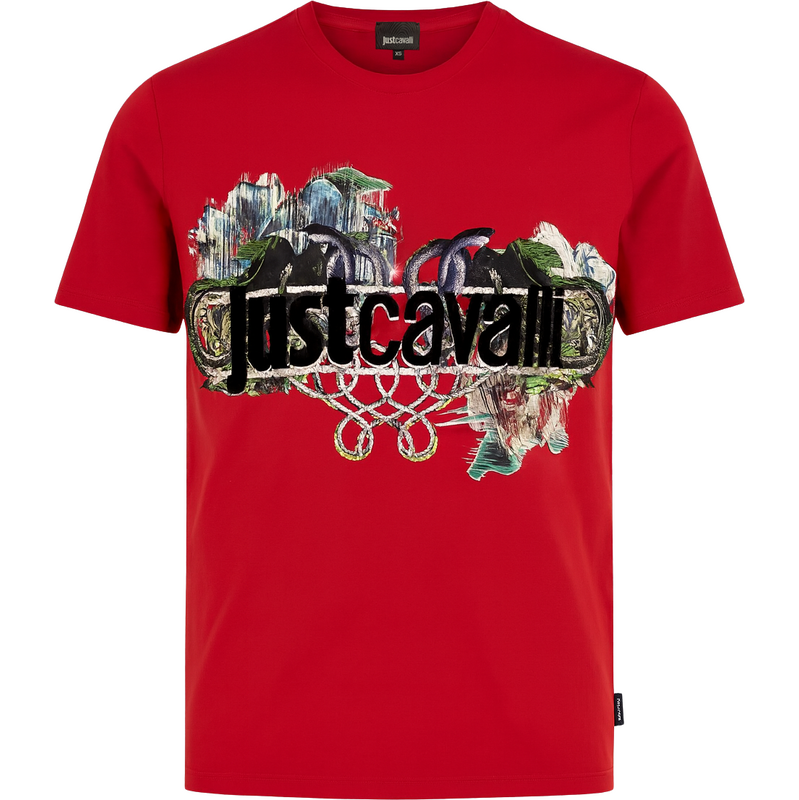 JUST CAVALLI Wild Red tričko
