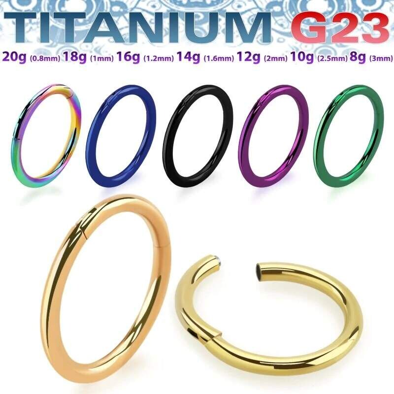 Achadirect Barevný titanový kroužek G23 - USEGHT InfinityPierce 108501981