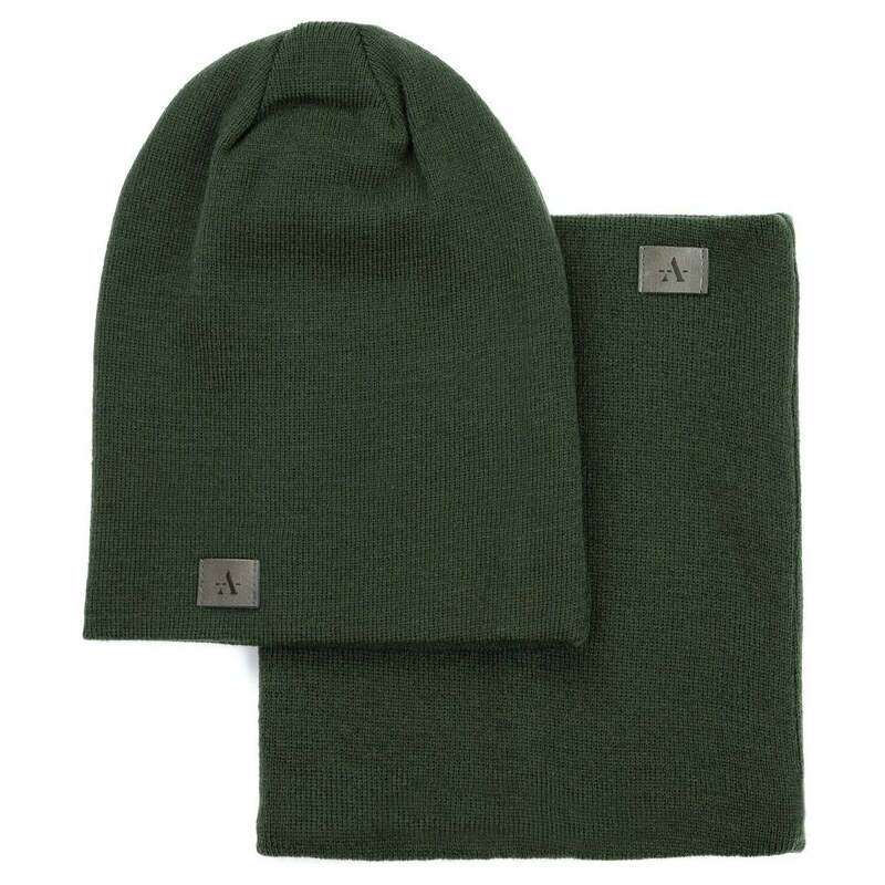 Art Of Polo Sada čepice, nákrčník - khaki