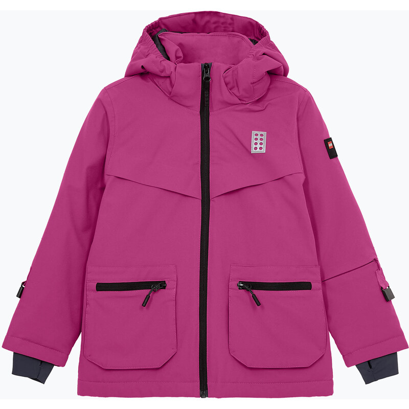 Dětská lyžařská bunda LEGO Lwjad 804 dark pink