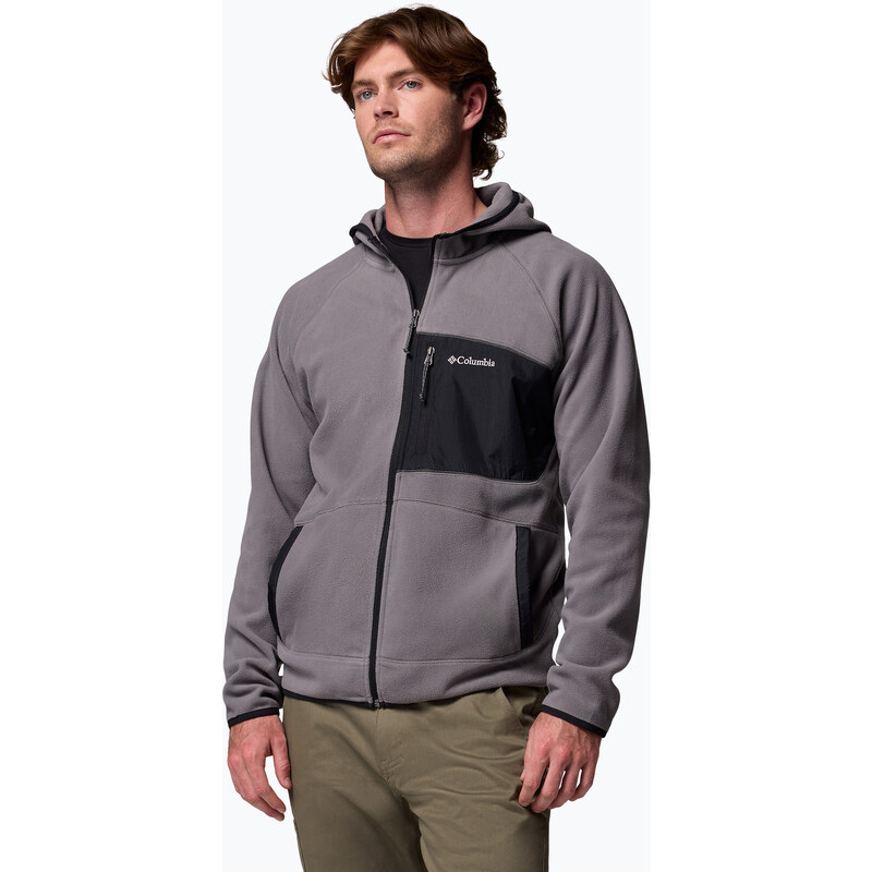 Pánská mikina Columbia Fast Trek Overlay Hooded city grey/black