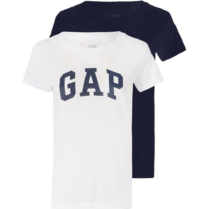 GAP Tričko FRANCHISE CLSC námořnická modř / bílá