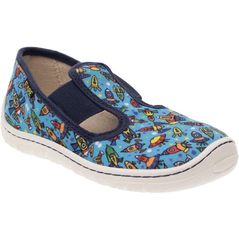 Fare 5101403 chlapecká barefoot textilní přezůvky 108362572