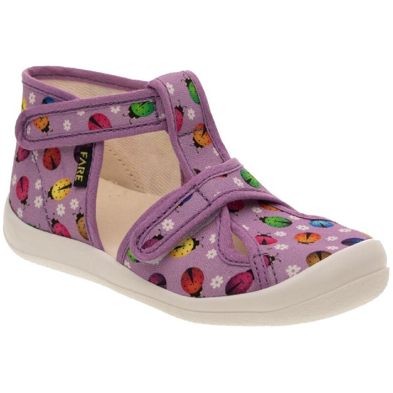 Fare 4119444 Dívčí textilní kotníkové přezůvky 108362918