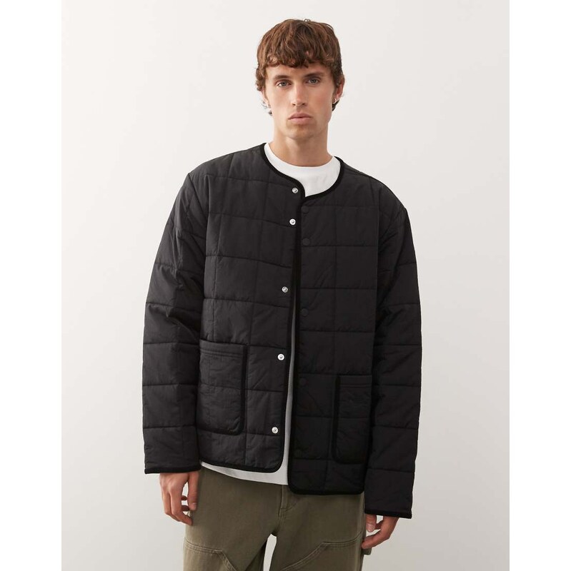 adidas Originals quilted jacket in black 115503944