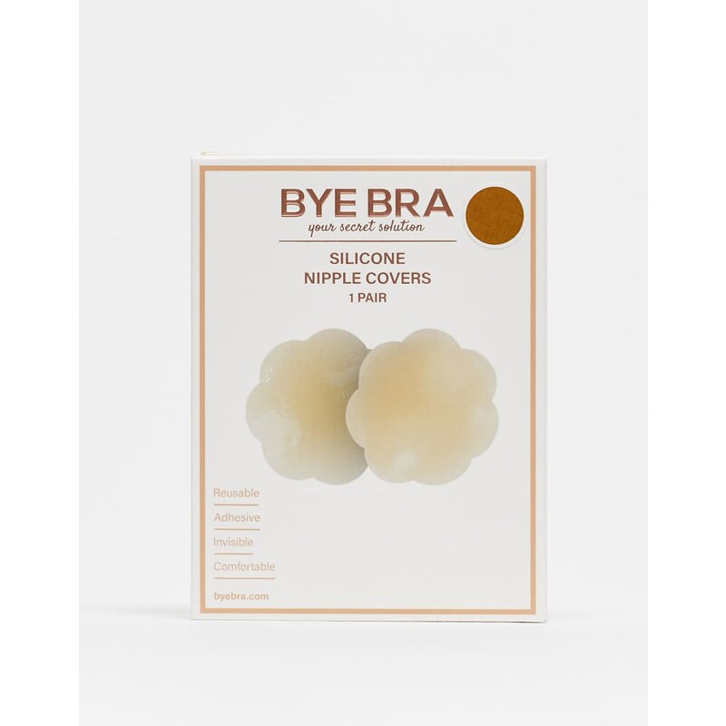 Bye Bra silicone nipple covers in brown