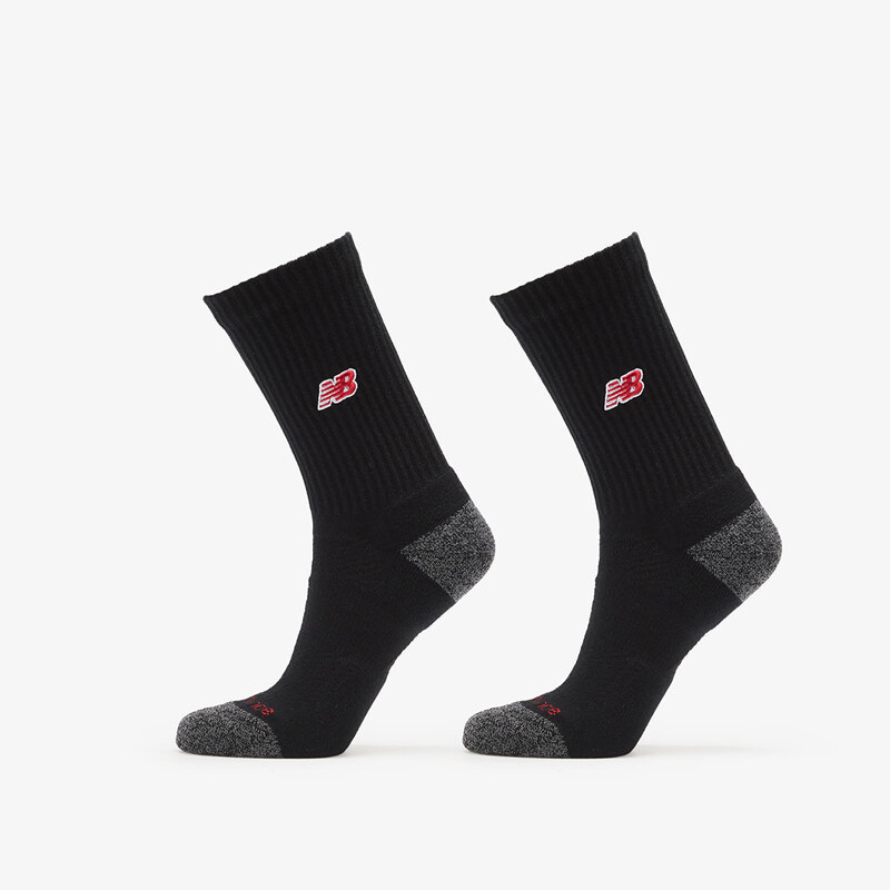 Ponožky New Balance Active Premium Crew Socks 2-Pack Black XL