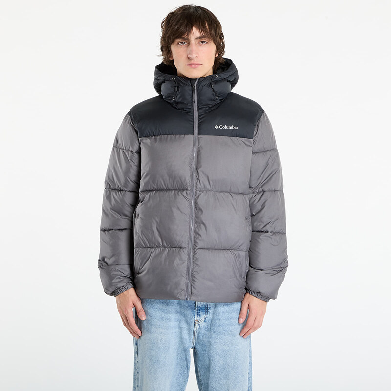 Bunda Columbia Puffect II Hooded Jacket City Grey/ Black L