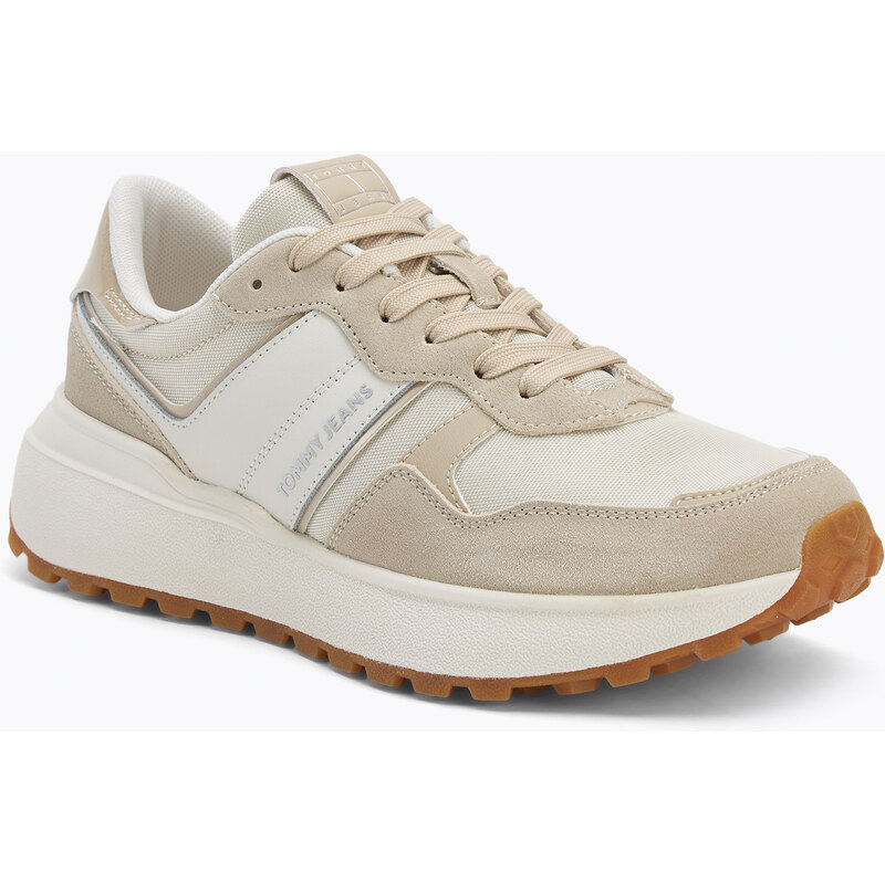 Dámské boty Tommy Jeans Cleated Runner white clay
