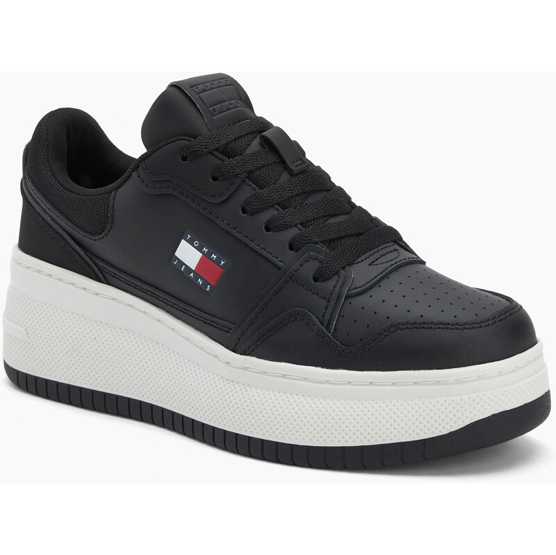Dámské boty Tommy Jeans Retro Basket Flatform black