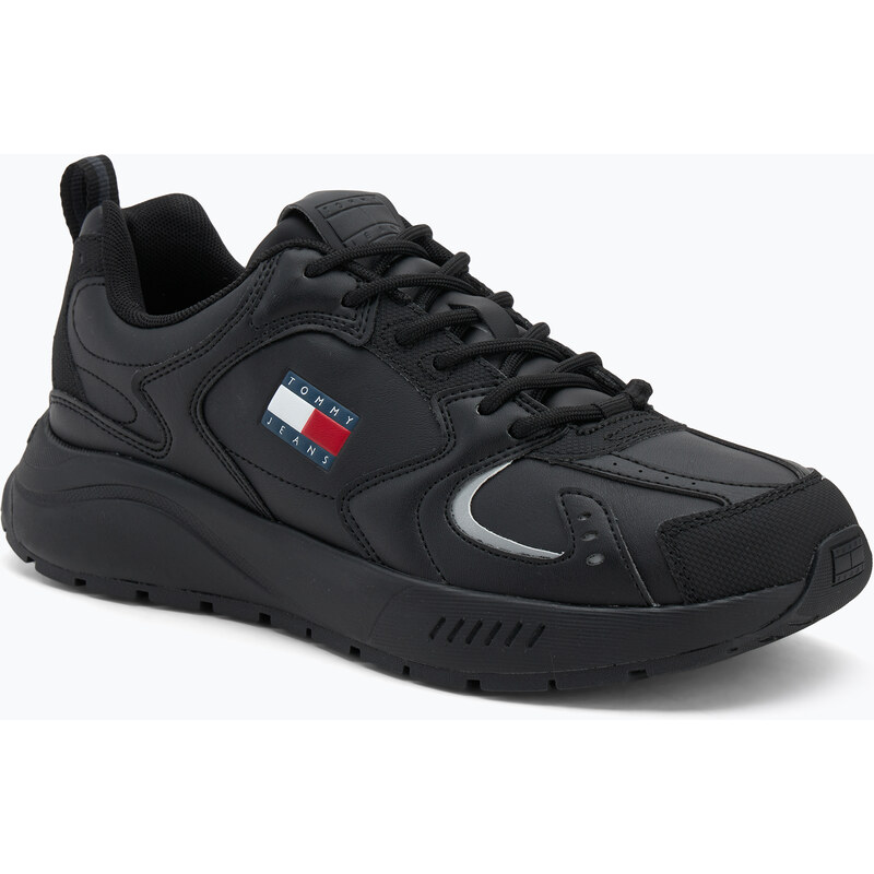 Pánské boty Tommy Jeans Runner Leather black
