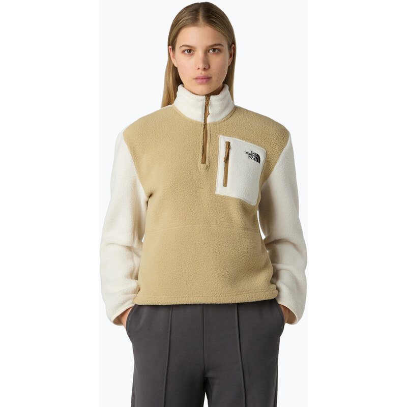 The North Face dámská mikina Yumiori 1/4 Zip khaki stone/white
