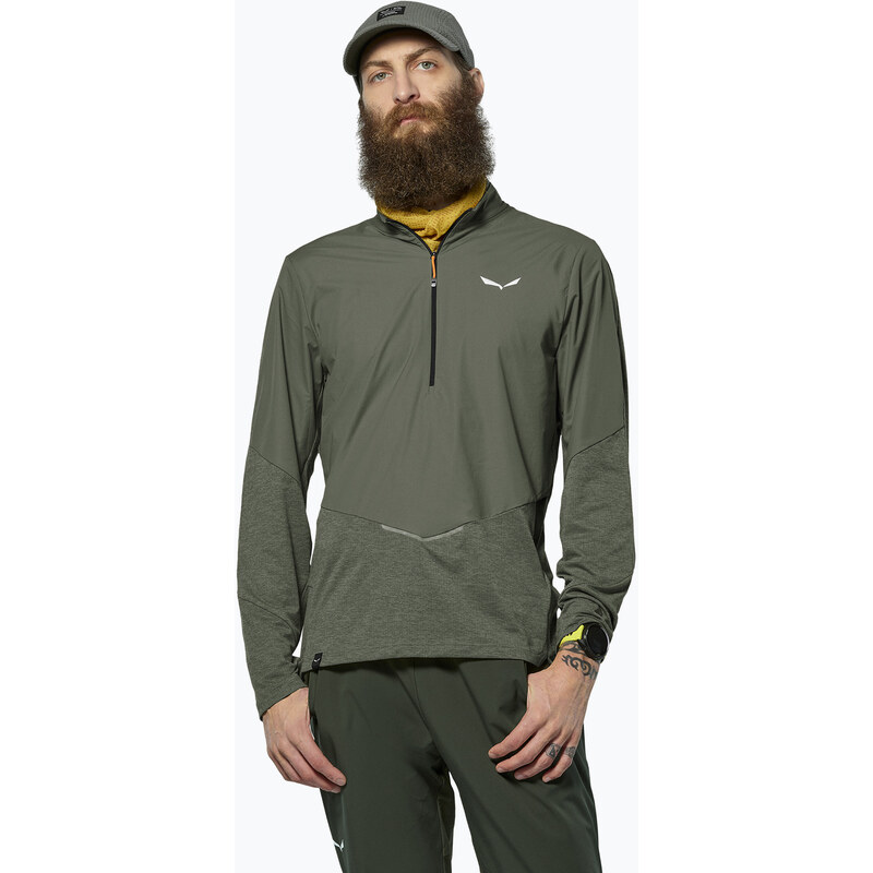 Pánské tričko Longsleeve Salewa Pedroc Dry Wind Half Zip Tee