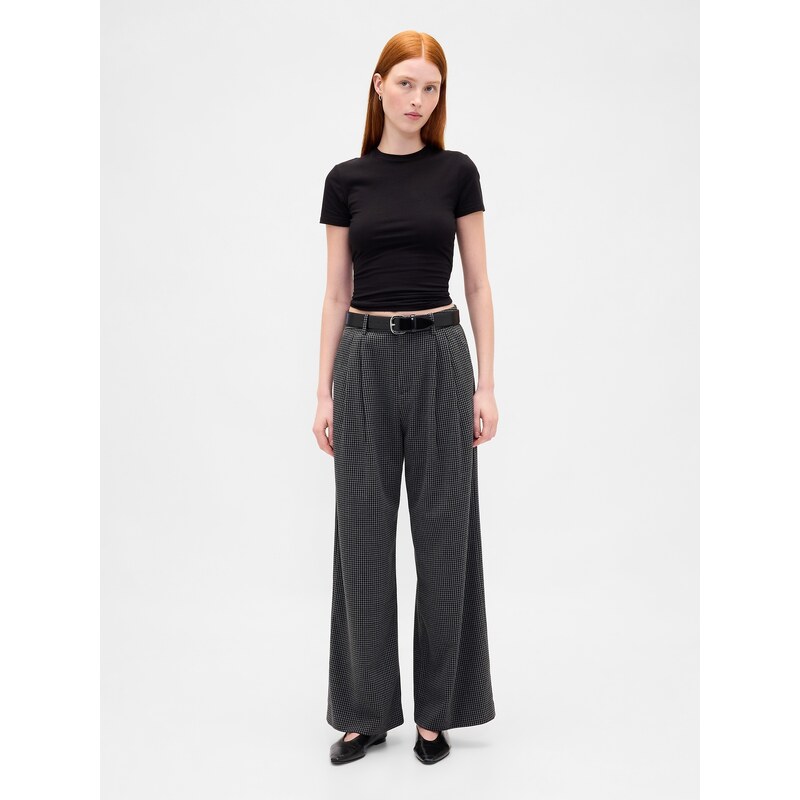 Dámské Kalhoty 365 Twill Pleated GAP 818694-05 109641615