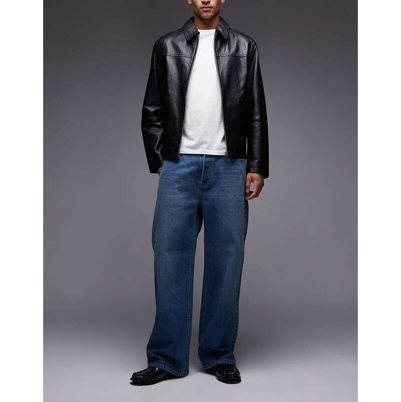 Allsaints Lenny baggy jeans in light wash - LBLUE 108517805