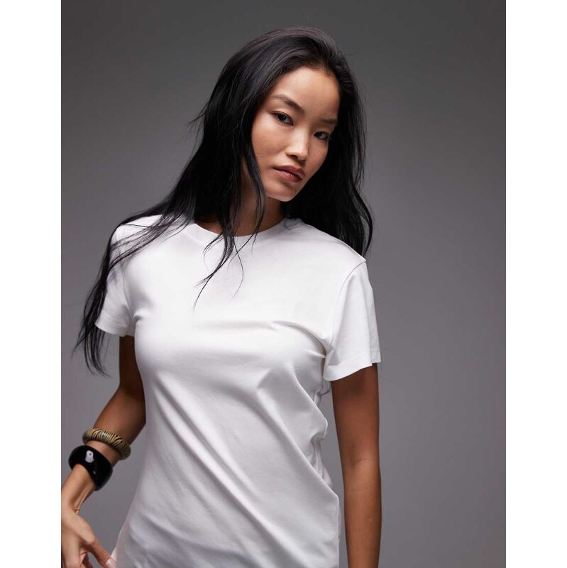& Other Stories long line jersey t-shirt with asymmetric drape detail 108517813
