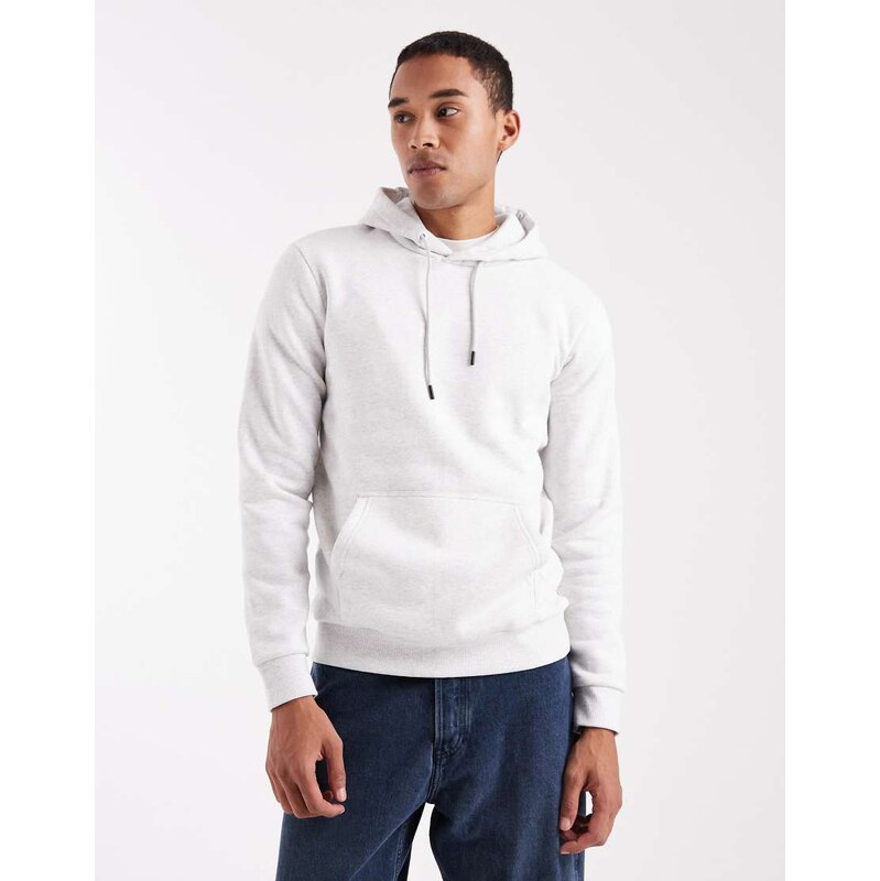 ONLY & SONS slim fit hoodie in light grey