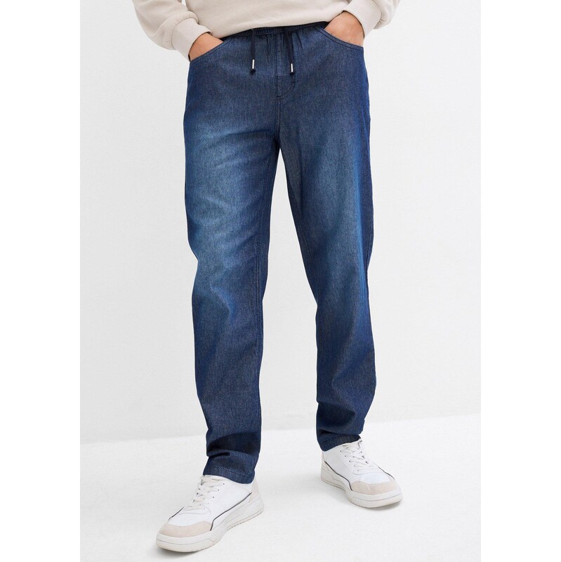bonprix Džíny bez zapínání z letní džínoviny Classic Fit (2 ks v