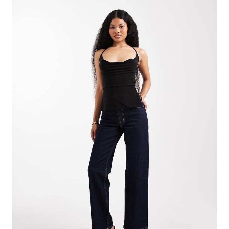 ASOS Petite ASOS DESIGN Petite comfort stretch straight leg jeans in 115513756