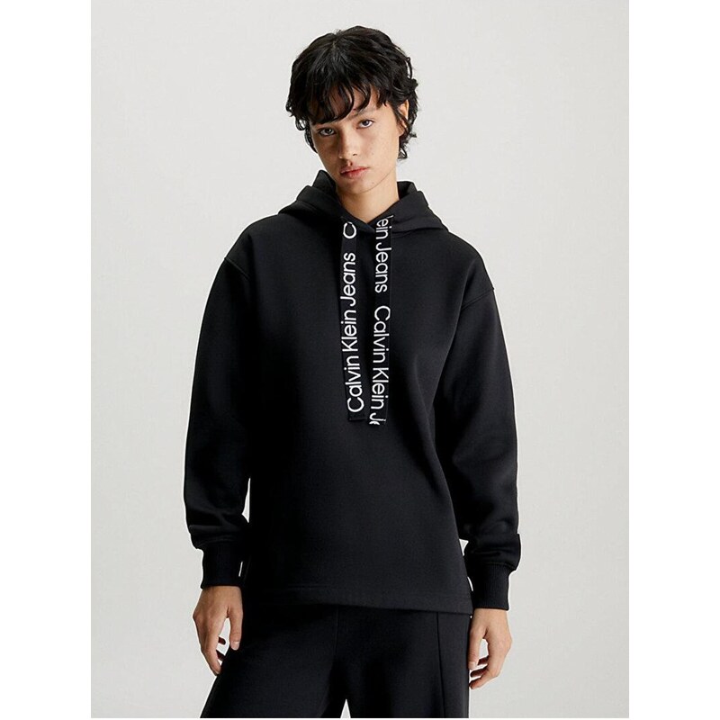 Calvin Klein Logo Drawcord Hoodie