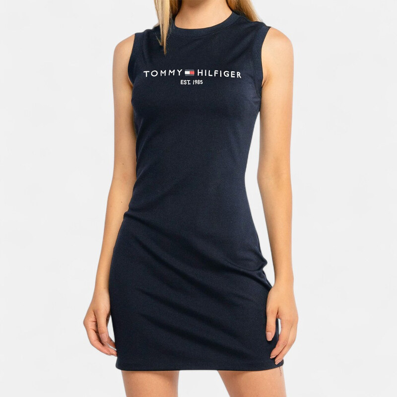 Dámské modré přiléhavé šaty Tommy Hilfiger M56414
