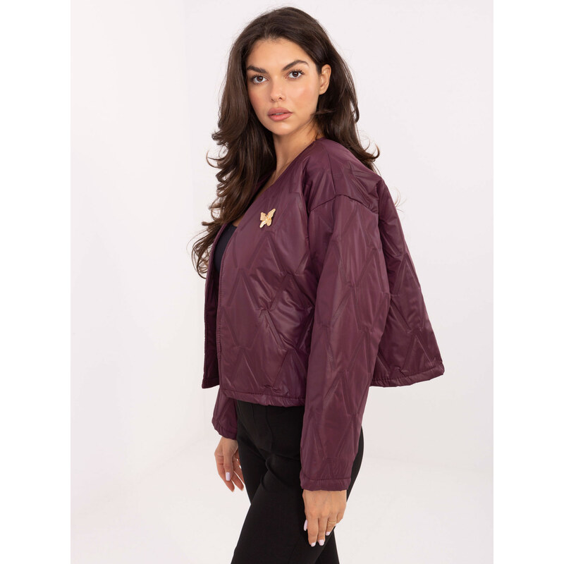 RUE PARIS Jacket-IT-KR-FL8357.82-burgundy
