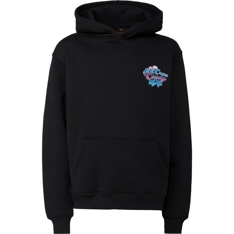 ALPHA INDUSTRIES Mikina Candy modrá / fialová / černá